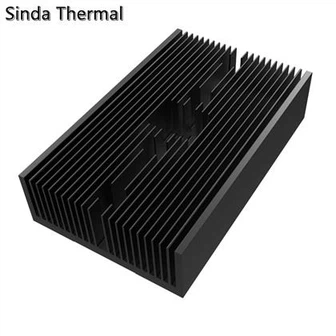 Црни анодизирани алуминијумски хладњак